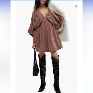 Free People Mauve Mini Dress